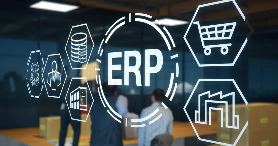 Comparação visual entre ERP, sistema de estoque tradicional e WMS para gestão de inventário